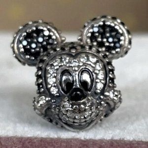 Pandora Disney Limited Edition Sparkling Pave silver CZ Mickey Mouse Charm
